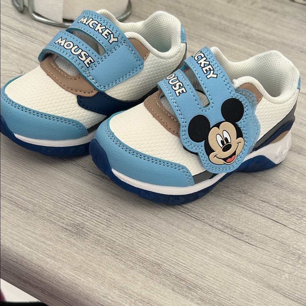 Disney Mickey Mouse Blue and White Sneakers
